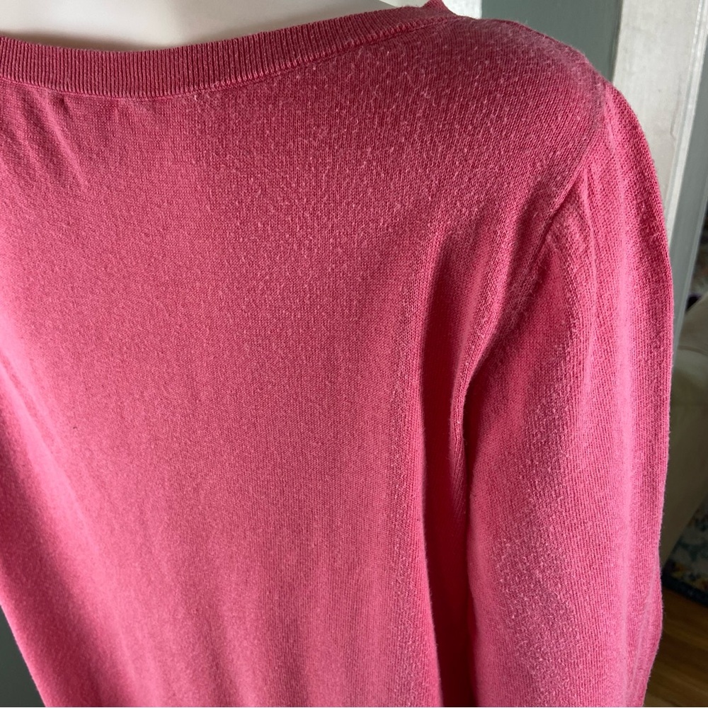 FLAWS Chico's Sz 2 Bundle of 4 Hearts Striped Black Cowl Neck Sweater Shirt Tops - Picture 9 of 16
